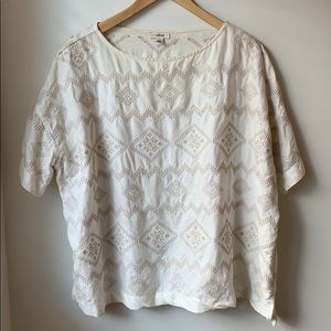 Aritzia Wildred Embroidered Box Tee